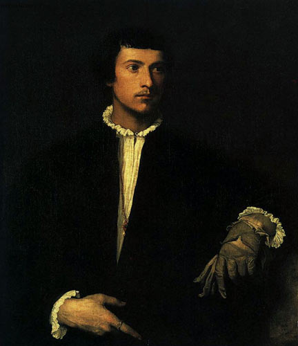 Тициано Вечеллио «Портрет юноши с разорванной перчаткой»